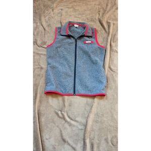 COLUMBIA PFG Performance Fishing Gear Gray Blue Fleece Vest Women's Size M- EUC